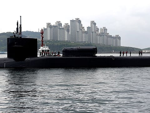 The Ohio-class guided-missile submarine USS Michigan. It’s always good news to see that the Americans are moving in more assets, Israel said.