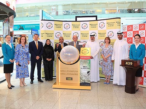 DDF representatives during the draw at the airport on Wednesday 