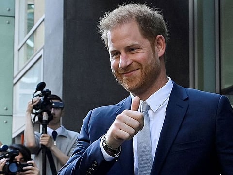 FILE PHOTO: Britain's Prince Harry, Duke of Sussex, departs the Rolls Building of the High Court in London, Britain June 7, 2023.