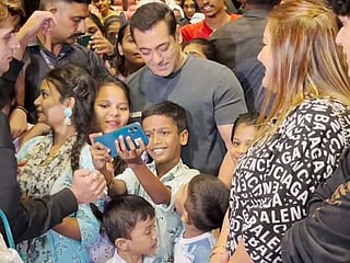 Bollywood star Salman Khan celebrates Children’s Day, ‘Tiger 3’ success with kids at the theatre