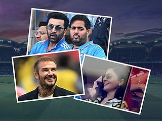 Global stars Ranbir Kapoor, David Beckham, Anushka Sharma spotted at Cricket World Cup semi-final 