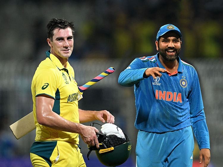 Pat Cummins and Rohit Sharma