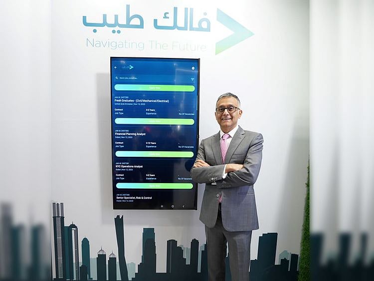 Mahesh Shahdadpuri, Founder & CEO, TASC, during the launch of the "Falek Tayyeb" the platform and app  exclusively gears towards Emiratisation.