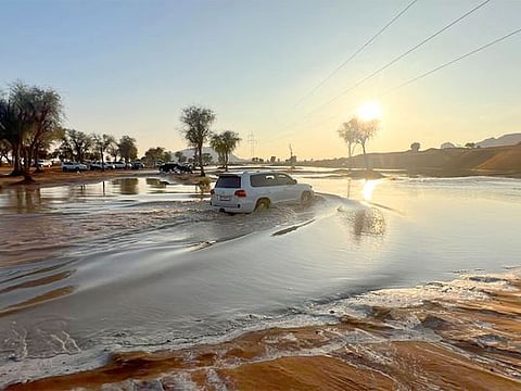 Photos: Residents in UAE get drenched in heavy rains, authorities issue advisory