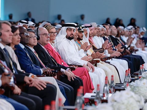 Sheikh Ahmed bin Mohammed bin Rashid Al Maktoum, Second Deputy Ruler of Dubai, at the opening of the conference on Monday