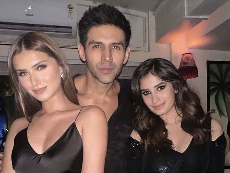 Tara Sutaria, Kartik Aaryan and Rasha Thadani