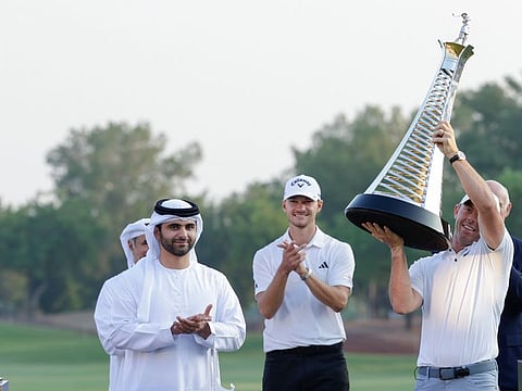 Both Hojgaard and McIlroy are Omega’s golfing ambassadors.