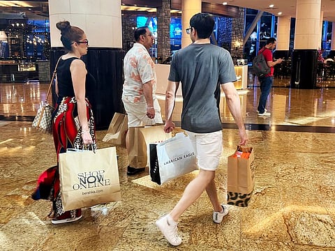 Visitors enjoy shopping at Mall of the Emirates in Dubai. Picture for illustrative purpose only.