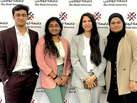 From left: Imaad Surve, Saranya Jayamohan, Dr Noor Ulain Rizvi and Fareeha Aziz