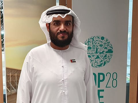 Sultan Al Zeidi, Senior Engineer Space Projects Development at UAE Space Agency at COP28, Expo City Dubai
