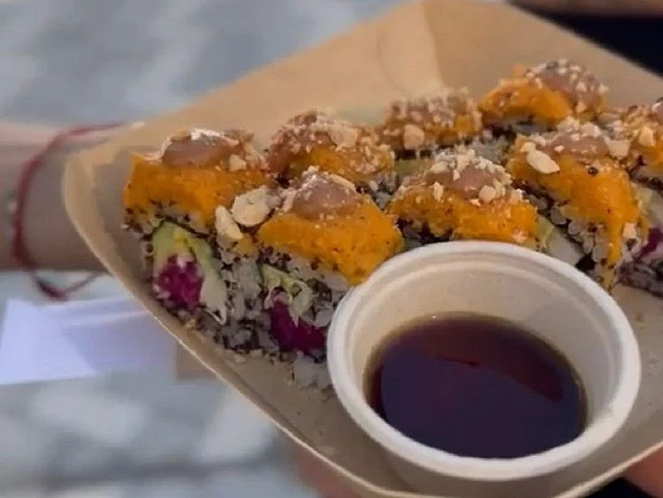 A plant-based dish at COP28 venue at Dubai Expo