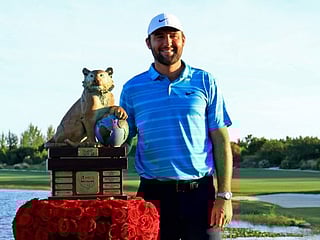 Scottie Scheffler wins World Challenge, but Tiger Woods leaves with all smiles