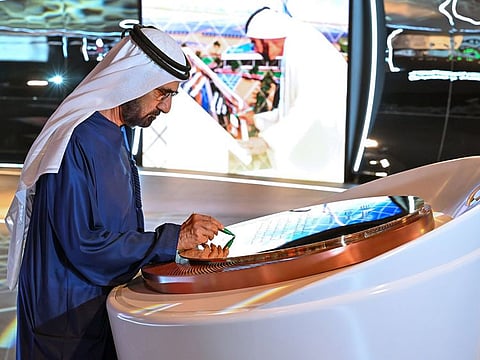 His Highness Sheikh Mohammed bin Rashid Al Maktoum, Vice President and Prime Minister of the UAE and Ruler of Dubai, at the inauguration of the project on Wednesday in Dubai