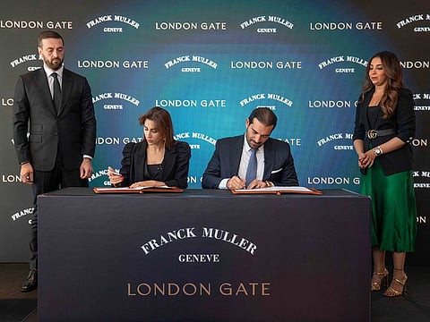 The London Gate and Franck Muller project will be unveiled in January 2024, with completion planned in 2026. 