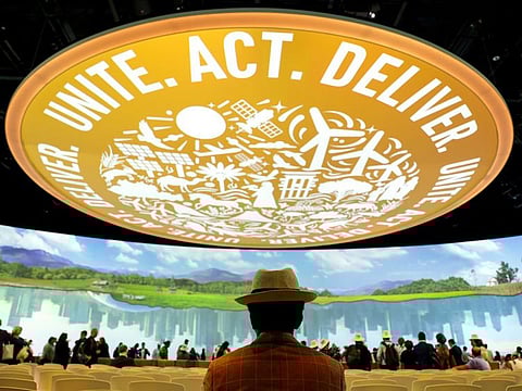 Governments will now be invited to consider the text. Photo from a COP28 event at Expo City Dubai.