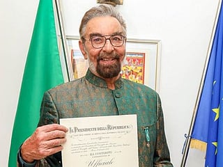 Bollywood actor Kabir Bedi feted with Italy’s highest civilian honour