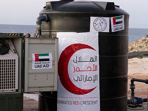 The plants aim to supply the Gaza Strip with its needs for drinking water.