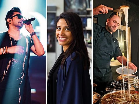 Anupam Nair, Laila Saif and Ahmed Halawa