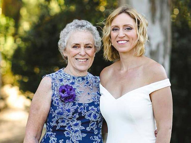 Sarah Depoian (left) poses with her daughter Carolyn Bester