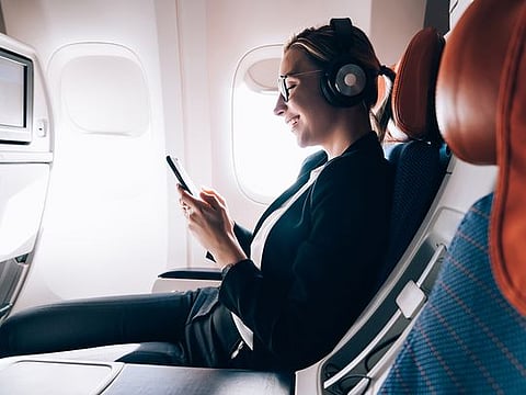 A screengrab from the video taken by a passenger shows smoke in the cabin of a Royal Air Philippines flight RW602 following a fire triggered by a powerbank explosion on February 19, 2024.