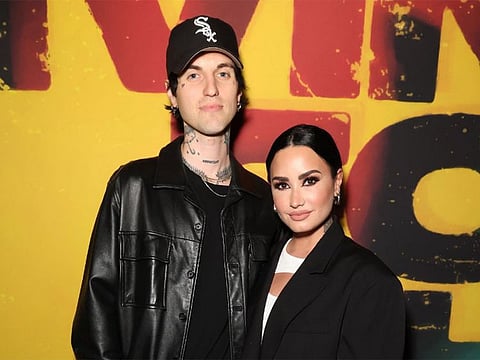 Jordan Lutes and Demi Lovato