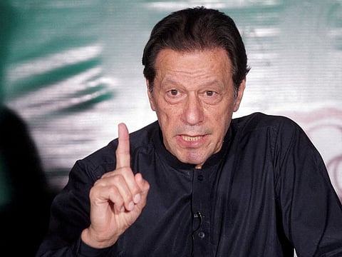 “Our party is not allowed to hold public rallies,” Khan said in the speech.