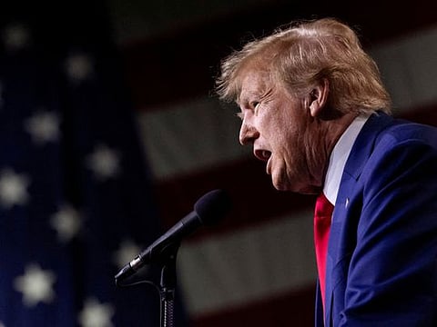Trump at a campaign event in Waterloo, Iowa, on December 19, 2023.  The decision is certain to be appealed to the US Supreme Court, but it will be up to the justices to decide whether to take the case.