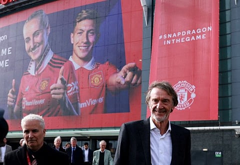 Ineos chairman Jim Ratcliffe is pictured at Old Trafford in Manchester, Britain, in March.