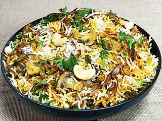 Try this easy Mushroom Pulao in under 30 minutes at home