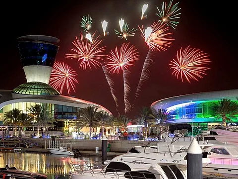 Abu Dhabi residents can watch amazing fireworks display in different locations including the Yas Marina (above photo), Abu Dhabi Corniche on New Year's Eve. 