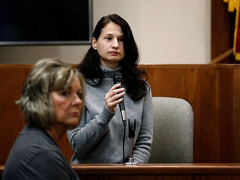 Gypsy Rose Blanchard takes the stand during the trial of her ex-boyfriend Nicholas Godejohn, Nov. 15, 2018, in Springfield, Mo