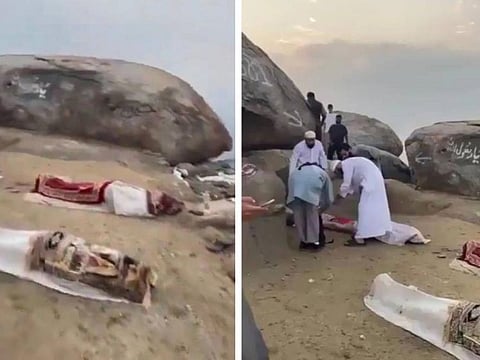 Screenshots of corpses of the victims. 