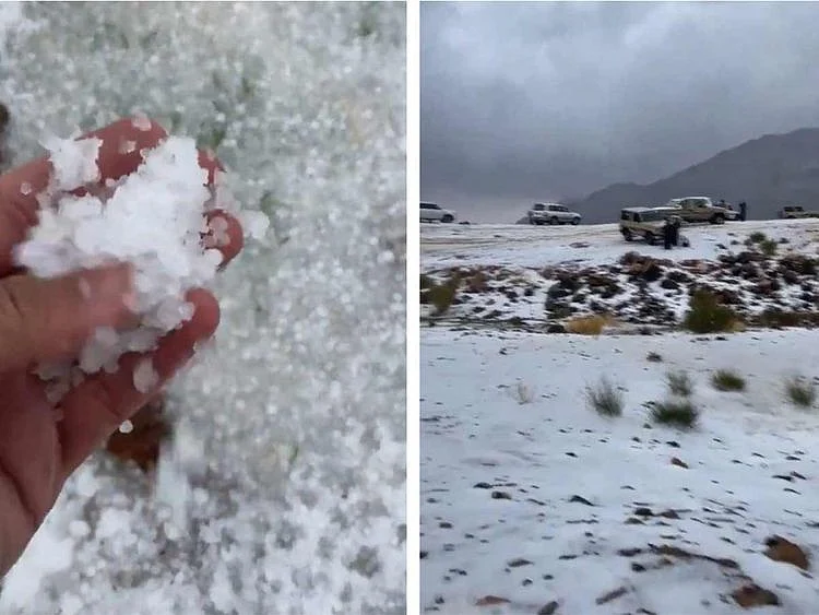 Snow in Saudi