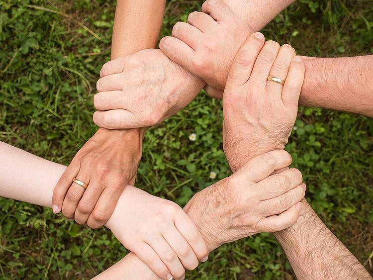 Pexels stock picture of hands