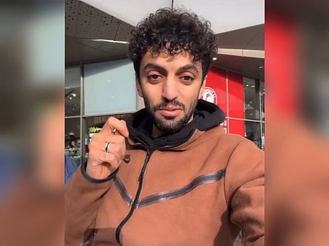 Ahmad Al Dawla, an Emirati, who fell victim to a theft in Italy.