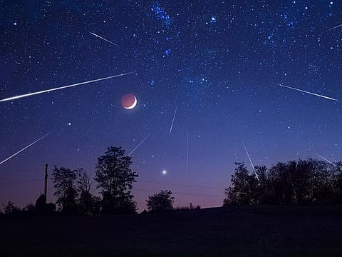 File photo of a meteor shower for illustrative purposes. 
