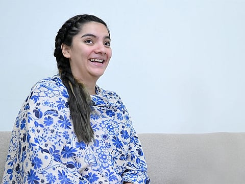 All smiles: Despite the challenges, Maria Victoria, 26, is thankful she made the trip to Abu Dhabi to get her unborn baby's spinal defect addressed in time.