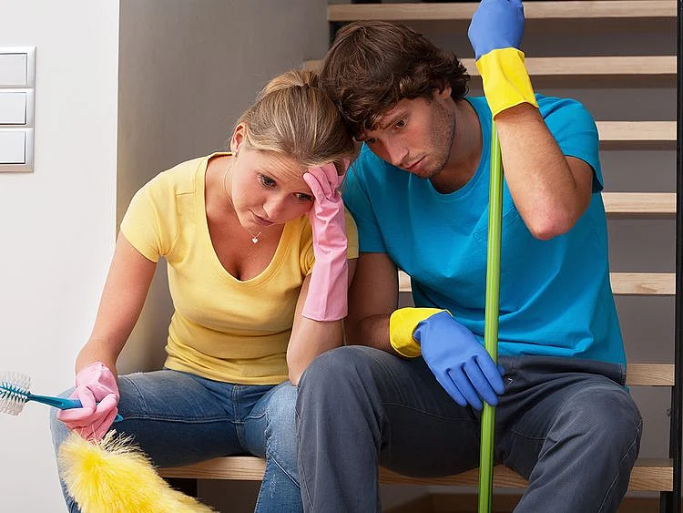 Annoyed couple
