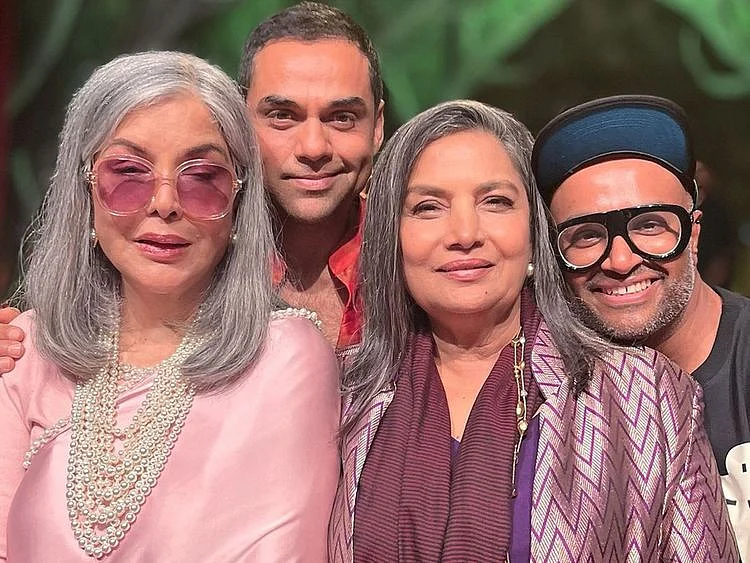 From Left: Zeenat Aman, Shabana Azmi, Abhay Deol and  Faraz Arif Ansari