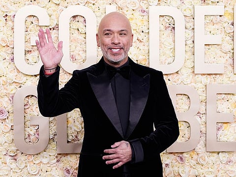 Host Jo Koy arrives at the 81st Golden Globe Awards on Sunday.