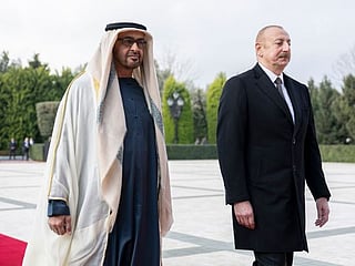 UAE President attends official reception hosted by the President of Azerbaijan