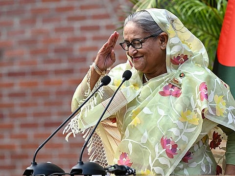 A file photo of Bangladesh's Prime Minister Sheikh Hasina. 