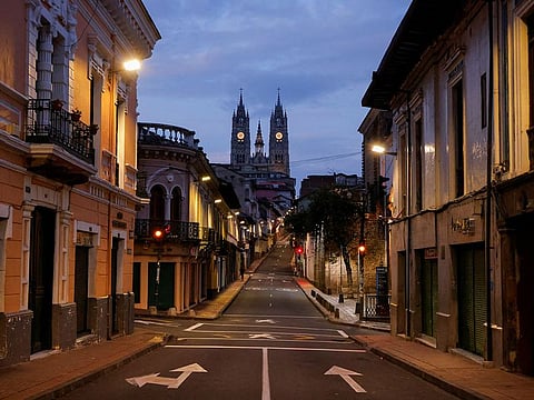 A deserted street amid an escalating conflict between the armed forces and violent drug gangs.