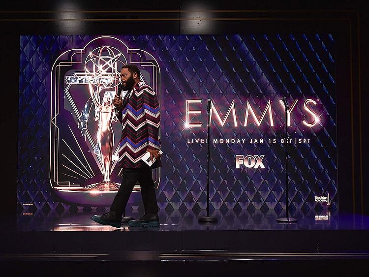 Anthony Anderson appears onstage during a press preview day for the 75th Primetime Emmy Awards on Friday, Jan. 12, 2024, in Los Angeles. The awards show honoring excellence in American television programming will be held on Monday.