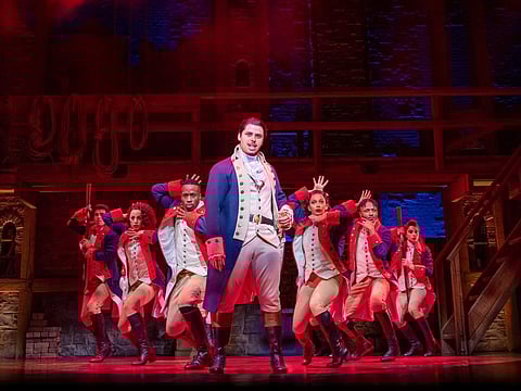 Australian star Jason Arrow plays Alexander Hamilton, US' founding father 