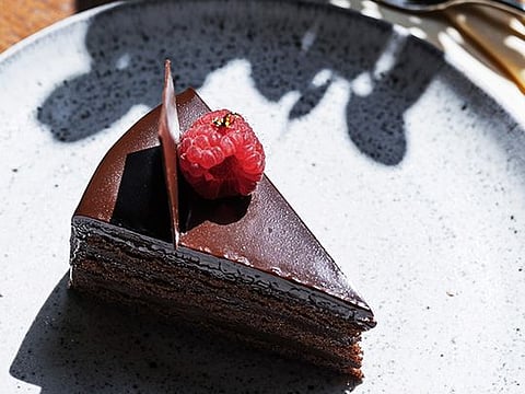 Vegan double chocolate fudge cake

