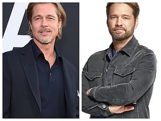 Why did Hollywood actor Brad Pitt hate to shower during his days as a struggling actor?