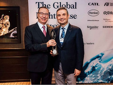 Hasan Pehlivan CEO of VitrA Tiles and Atalay Gümrah, the Group CEO of Eczacıbaşı Holding