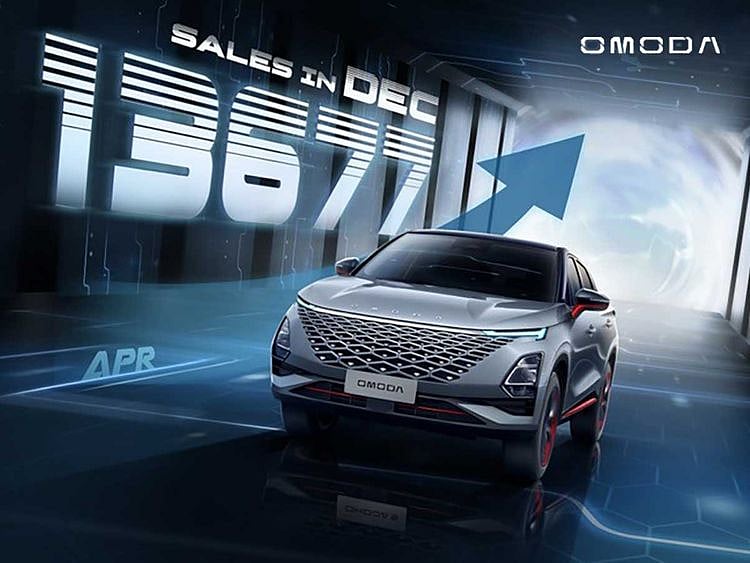 In December, OMODA export sales reached 13,677 units