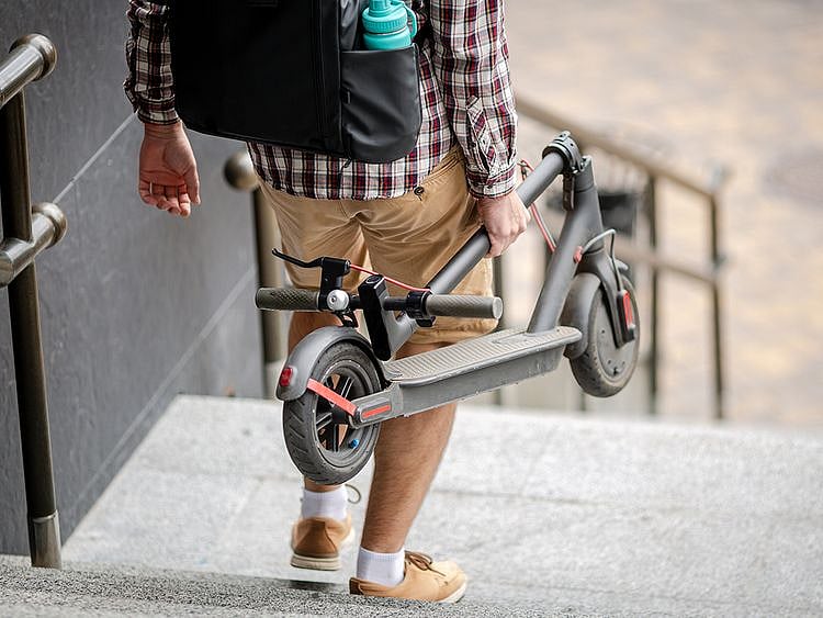 Stock-E-Scooter